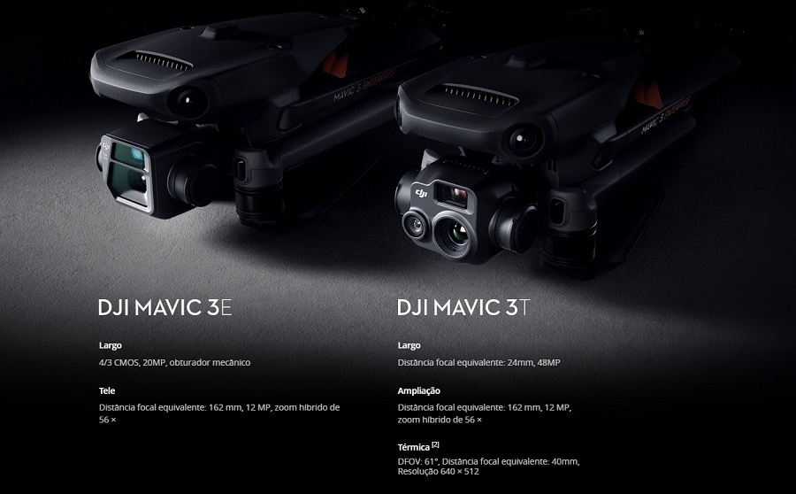 dois modelos de mavic 3 enterprise