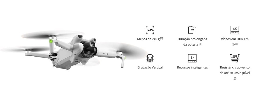 destaques dji mini 3